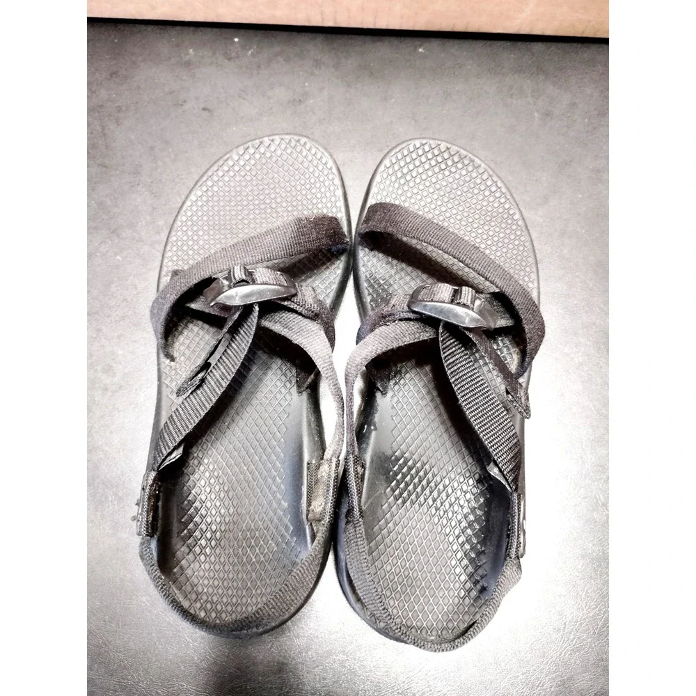 Chaco Z/1 Classic Black Webbing Adjustable Strap Hiking Sport Sandals Women 8